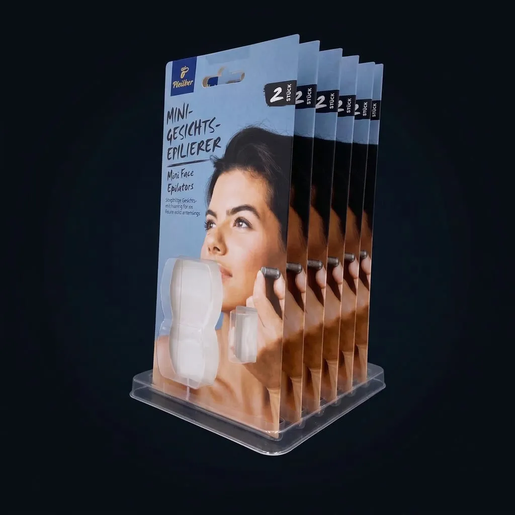 Plastic display POS counter display transparent thermoformed — Scafa Thermoforming